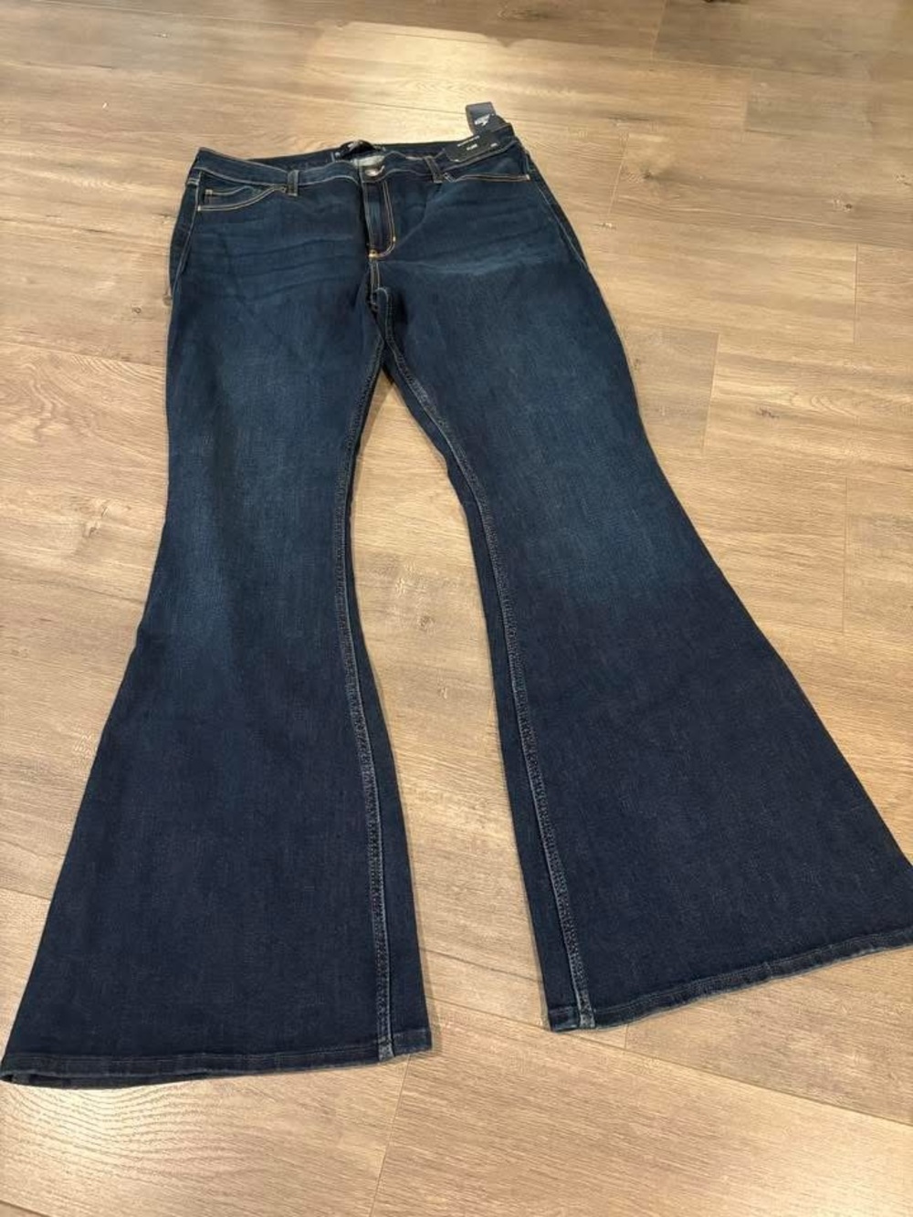 Hollister Dark Blue Flare Jeans LONG